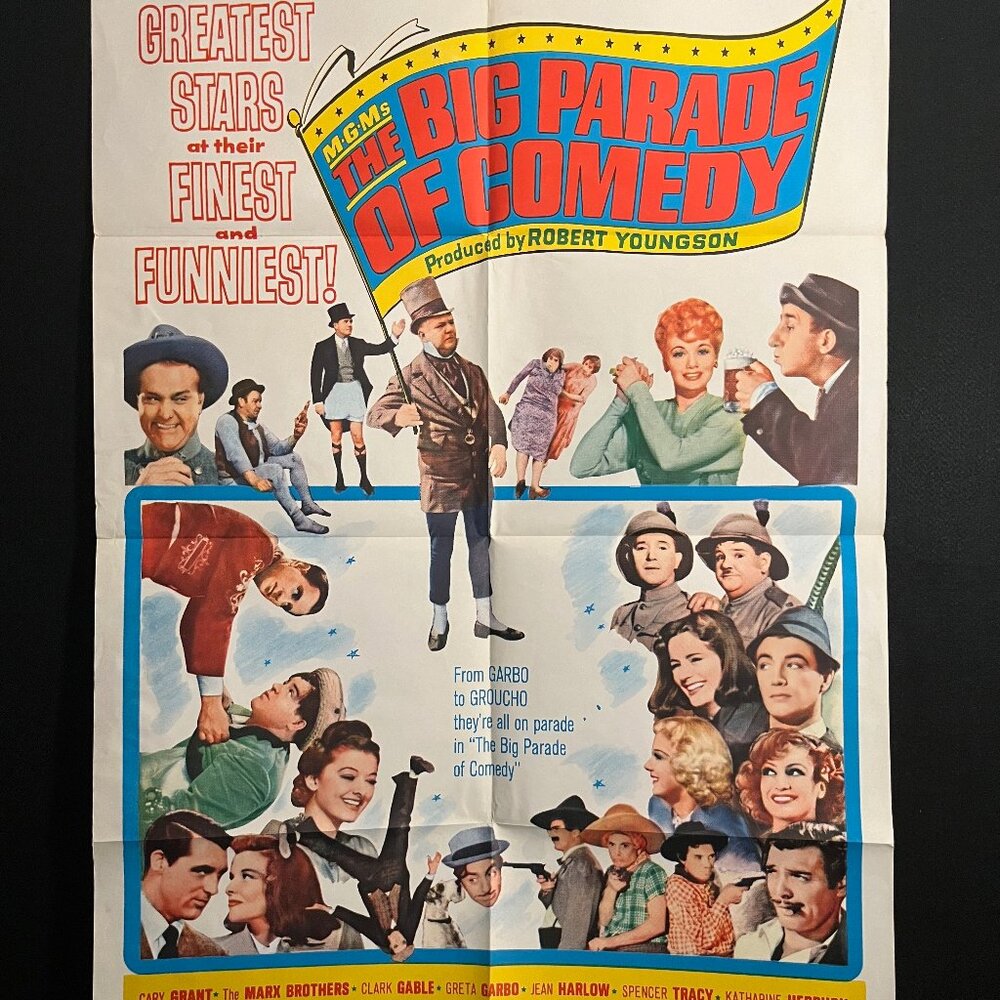 MGM's Big Parade Of Comedy 1964 One Sheet Movie Poster Marx Bros Lucille Ball